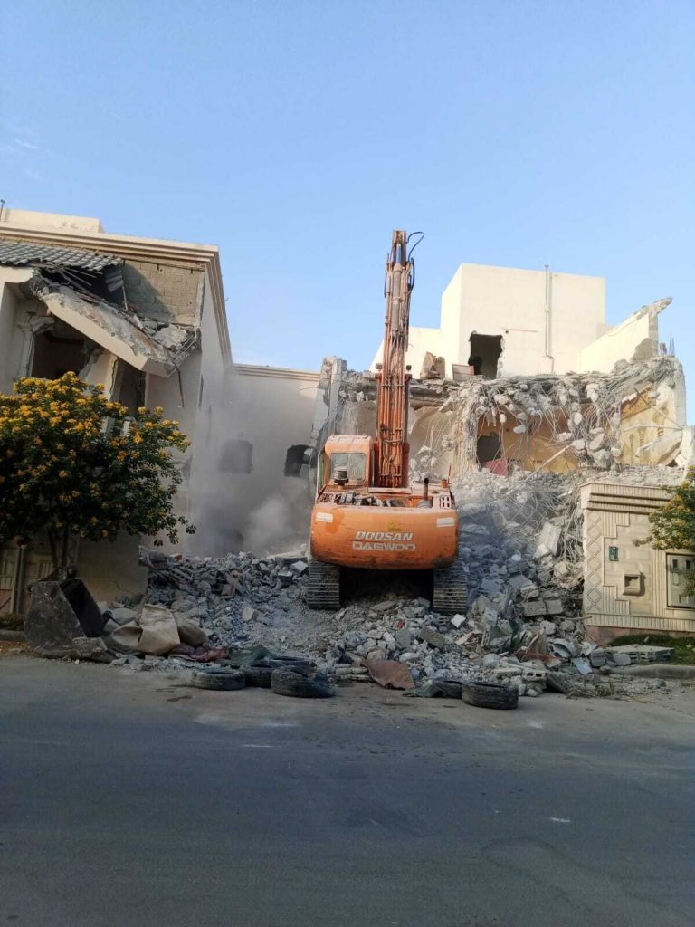 demolition in Saudi Arabia (KSA)